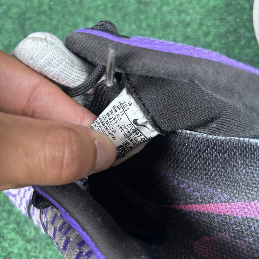 Nike React Infinity Run Flyknit 3 Running Shoes Pure Platinum Purple Sz 10.5 - Picture 7 of 9